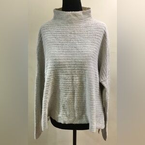 Free People Arctic Fox Wool Linen Blend Zip Back Sweater